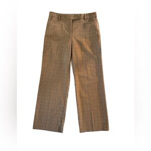 Van Heusen Women's Tan Houndstooth Wide‎ Leg Pants